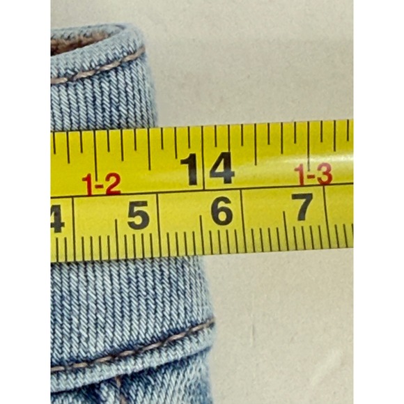 American Eagle Next Level Stretch High Rise Flare Jeans Light Wash Distressed 6 - Picture 8 of 14